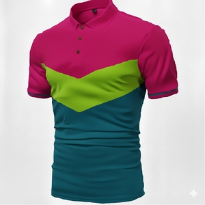 Camisa polo elegante para hombre, manga corta, mezcla de algodón, informal, moda de verano, cómoda, para uso diario - Product Image 3