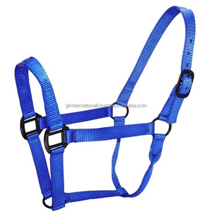 Durable Nylon Equine Products Comfortable Fit Horse Headstall Bridle Head Collar Lead Guard Nylon Horse <b>Halter</b> Equestrian <b>Halter</b> - Product Image 1