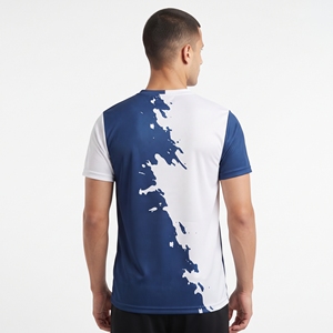 T-shirt de sport personnalisé bicolore pour homme, en coton et polyester, couleur unie, maillot d'entraînement athlétique, vente en gros pour la gym et le fitness - Product Image 2