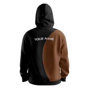 Felpa con Cappuccio Personalizzata Bicolore con Tasca Frontale, Pullover Casual Invernale - Product Image 2