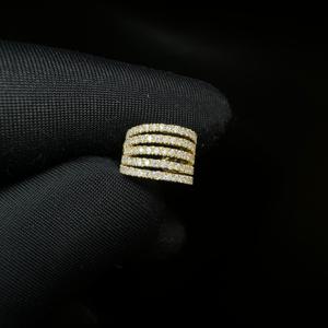 Delicate 14K Gold Diamond Ear Cuff With Lab Grown Diamond Non Pierced Conch Design - Product Image 6