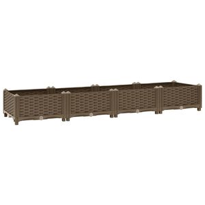 Fioriera Rialzata in Polipropilene (PP) Marrone Resistente 63.0 X 15.7 X 9.1 Pollici, Vasi e Fioriere - Product Image 2