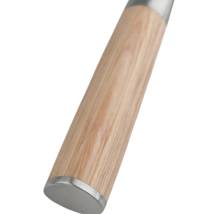 Couteau à pain de 9 pouces, lame dentelée en acier inoxydable, manche en bois blond, trancheuse de cuisine professionnelle pour couper le pain, les gâteaux et les pâtisseries - Product Image 3