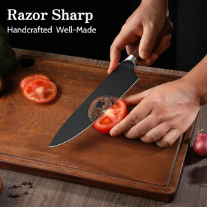 Juego de Cuchillos de Cocina, 4 Piezas, Acero Inoxidable Japonés con Alto Contenido de Carbono, Juego de Cuchillos de Chef Profesionales Ultra Afilados, Santoku - Product Image 6