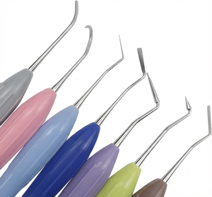 Kit d'instruments de restauration dentaire en composite avec poignée en silicone, 5 pièces, outils manuels de classe I - Product Image 4