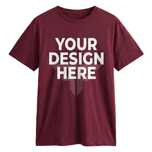 Camiseta de Hombre de Manga Corta, 100% Algodón, Sólida, Transpirable, de Secado Rápido, Talla Personalizada, con Tela de Lona, Ideal para el Verano, Superventas - Product Image 1