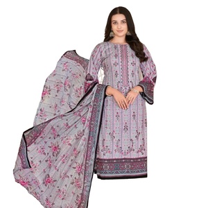 Colección de trajes de trabajo bordados Mal Dupatta de algodón de estilo puro para verano - Product Image 1