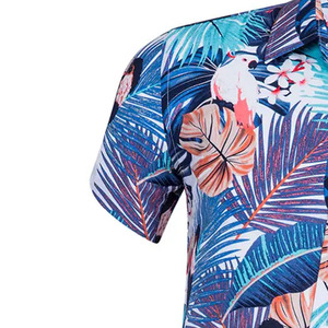 Chemise boutonnée pour homme à imprimé floral, légère, style hawaïen, pour les vacances d'été, vente en gros, fournisseur d'exportation directe d'usine - Product Image 5