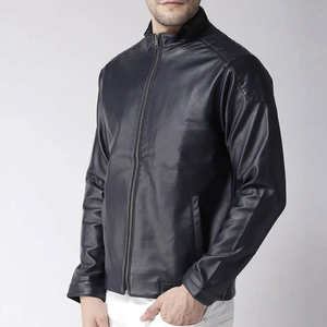 Chaqueta de Cuero para Hombre, Nueva Colección 2026, Hecha con Piel de Becerro, Logotipo Personalizado Impreso, Diseño Elegante, Piel de Vaca - Product Image 3