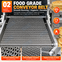 Machine Commerciale Automatique de Formage de Tortillas Multi-Céréales et de Crêpes à la Farine de Maïs, Équipement Alimentaire à Taille Réglable