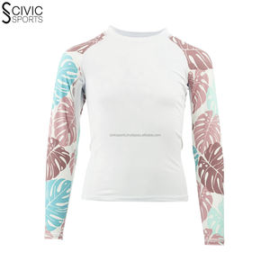 เสื้อแรชการ์ดผ้าโพลีเอสเตอร์สำหรับเล่นกีฬาทำโลโก้ได้ตามต้องการใหม่ - Product Image 4