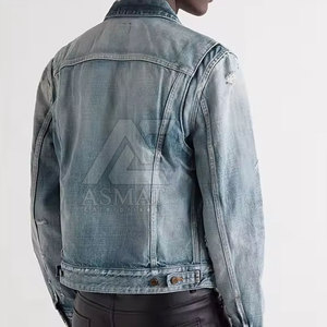 Chaqueta de Mezclilla para Hombre, Corte Ajustado, Casual, con Cierre, Color Sólido, Estilo Urbano, Cómoda - Product Image 6