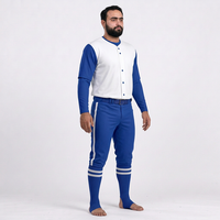 Ensemble uniforme de baseball pour homme : maillot et pantalon en jersey uni, manches courtes, col en V, fermeture boutonnée, respirant, antibactérien, en polyester, coupe ajustée, toutes tailles