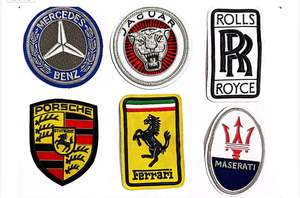 Parches Bordados a Mano con Hilo Metálico, Insignias de Logotipos de Autos de Lujo (Diseño Personalizado) - Product Image 2