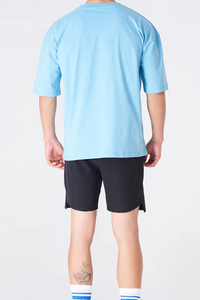 Ensembles 2 Pièces Homme Décontractés Été : T-shirts Oversize et Shorts Personnalisables avec Logo – T-shirt Manches Courtes et Short Unisexe - Product Image 2