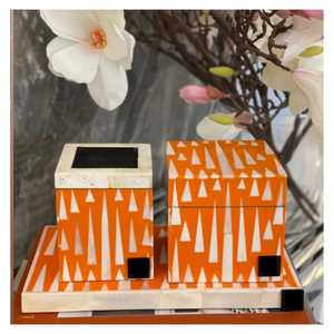 Support à Bakhoor Artisanal Haut de Gamme en MDF de Pin avec Incrustation de Os, 100% Naturel et Biologique, Écologique, Durable, Style Moderne et Antique, Personnalisé pour Encens - Product Image 2