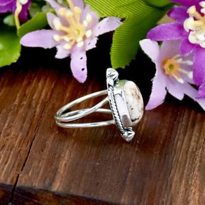 Anillo Vintage Hecho a Mano con Turquesa de Caballo Salvaje en Engaste de Plata de Ley, Joyería Estilo Navajo del Suroeste para Mujer - Product Image 5