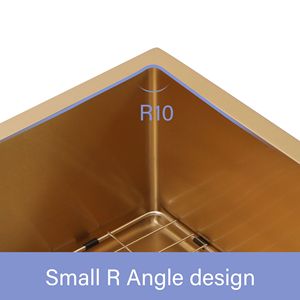 <b>36</b> <b>Inch</b> Gold Farmhouse Stainless Steel Kitchen <b>Sink</b> 16 Gauge Apron Front Kitchen Faucets <b>36</b> Gold Farmhouse <b>Sink</b> - Product Image 5