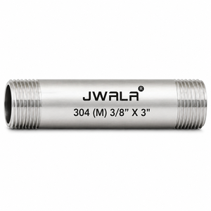 Raccord fileté en acier inoxydable 304 de qualité supérieure, diamètre 3/8 pouce, longueur 3 pouces, connecteur mâle pour plomberie industrielle - Product Image 2