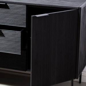 Aparador Vandana Arista Mira Negro con 3 Cajones y 3 Puertas para Interiores Modernos y Elegantes - Product Image 6