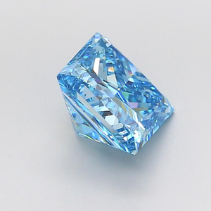 Diamante Cultivado en Laboratorio de Corte Princesa de 3.00 Ct, Color Azul Intenso, Claridad VS 1 - Product Image 5