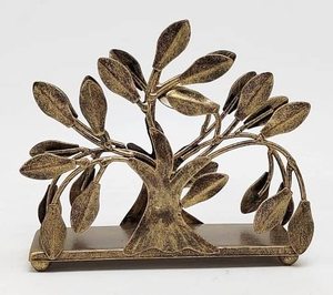 Servilletero Metálico Moderno con Diseño en Forma de Lazo, Disponible para Mesas de Comedor, Bufés, Soporte Decorativo para Servilletas - Product Image 2