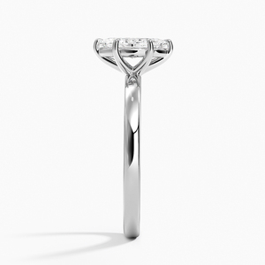 Bague BOJ 73 en argent 925 avec halo de pierres et griffes, solitaire en moissanite 2 carats couleur D VVS1 certifiée GRA, prix bas - Product Image 3