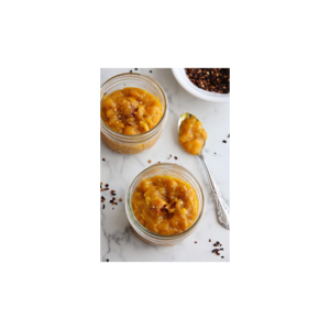 La chutney de mangue est un condiment savoureux à base de mangues mûres, mélangé avec du sucre, du vinaigre et des épices aromatiques comme le gingembre. - Product Image 1