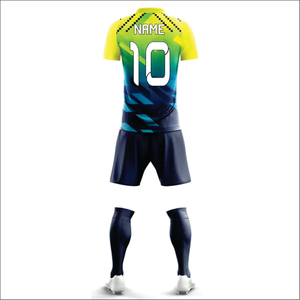 ชุดฟุตบอลจากโรงงานผู้ผลิตชั้นนำ ราคาโรงงานโดยตรง พิมพ์โลโก้ตามสั่ง ผ้าโพลีเอสเตอร์ 100% ระบายอากาศได้ดี ชุดกีฬาสำหรับทุกเพศ - Product Image 4