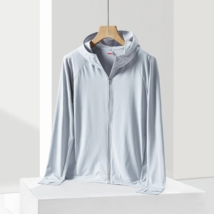 Wholesale 2026 Men's Sun Protection Eco-Friendly UPF50+ Lightweight Breathable Quick Dry Polyester Loose Fit Hooded Zipper - Product Image 6