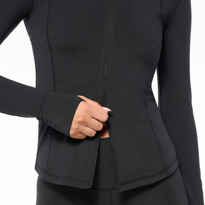 Custom Lightweight Plus Size Stretchy Zip-Up Yoga <b>Jacket</b> for Women Breathable Slim Fit Gym <b>Workout</b> with Pockets - Product Image 6