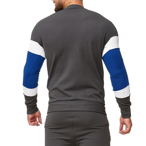 Conjuntos deportivos transpirables de poliéster con cuello alto a la moda para hombre, ropa deportiva para correr, fitness y actividades diarias. - Product Image 5
