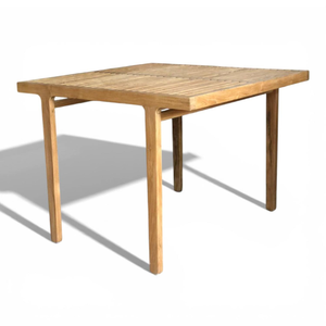 <b>Square</b> Dining Table and Chairs <b>Set</b> With Teak Wooden Frame Material for Restaurant <b>Set</b> Furniture Decoration - Product Image 2