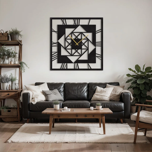 Elegant <b>Metal</b> Wall <b>Clock</b> for Living Room Home Decoration Modern Decorative Wall <b>Clock</b> At Best Price - Product Image 4