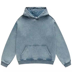 เสื้อฮู้ดดี้สไตล์วินเทจสำหรับผู้ชาย ลุคสตรีทแวร์แบบไดนามิก ล้างสีแบบแอซิด ด้านในนุ่มสบาย ทรงพอดีตัว ทนทาน ดีไซน์ทันสมัย พร้อมบริการ OEM - Product Image 1