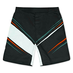 Custom Men's MMA Grappling Training <b>Shorts</b> Elastic Waist Drawstring Closure Quick Dry Breathable Lightweight 100% Polyester - Product Image 3