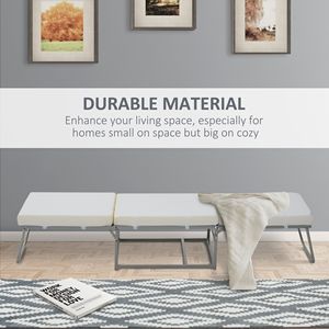 Pouf Letto Grigio Convertibile per Ospiti - Product Image 5