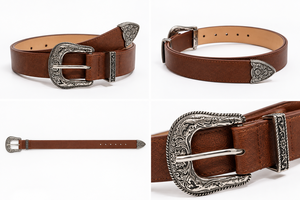 Wholesale Genuine Leather <b>Western</b> <b>Belts</b> for Men Cowboy Rodeo Ranch Fashion Accessories from Divine International - Product Image 4