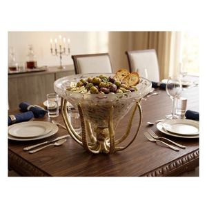 Tarro de Metal y Latón Hecho a Mano con Tapa de Latón Antiguo y Diseño de Hoja de Coral, Tarro de Vidrio Decorativo para Mesa de Comedor, Decoración Jandood - Product Image 5