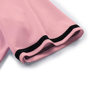 Trendy Soft Pink Blank Baseball Jersey Retro Style Mesh <b>Shirt</b> for Customization and Fashion Sportswear Bulk - Product Image 5
