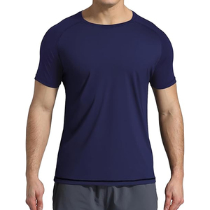 <b>Men</b> Rash Guard T <b>Shirt</b> <b>Compression</b> Short Sleeve Swim <b>Shirt</b> UV Protection Quick Dry Custom Branding OEM - Product Image 4