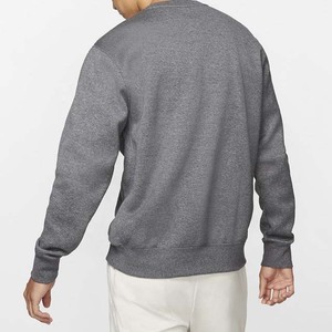 Sudadera Personalizada para Hombre con Logotipo Estampado, Algodón de 350g, Cuello Redondo, Talla Grande, Color Gris - Product Image 6