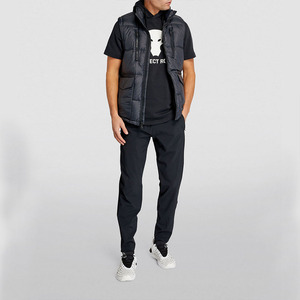 Chaleco Acolchado de Invierno para Hombre, 100% Poliéster, Cuello Alto, Impermeable, con Cierre y Dos Bolsillos Laterales, Logotipo Personalizado Bordado, Sin Mangas - Product Image 3