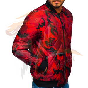 Custom Printed <b>Lightweight</b> Bomber <b>Jacket</b> <b>for</b> <b>Men</b> 100% Polyester Breathable New Design High Street Style Bomber Winter <b>Jacket</b> - Product Image 2