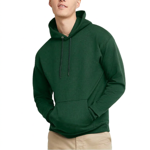 Sudadera con Capucha Azul Claro para Hombre, Corte Regular, Color Sólido, Felpa, Informal, para Otoño - Product Image 4