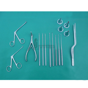 Juego de Instrumentos Quirúrgicos ORL Premium de 16 Piezas: Cureta Buck, Pinzas Alligator, Lazo para Oído, Cánula para Oído, Instrumentos Quirúrgicos Nasales ORL para Hospital, CE - Product Image 4