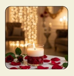Dip Heart <b>Glass</b> <b>Candle</b> <b>Holder</b> Round Scented Heat Resistant Home Decoration - Product Image 2