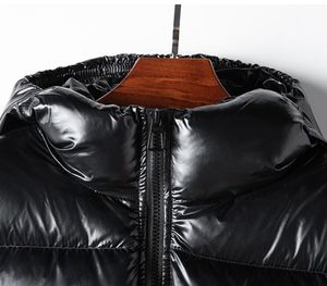 Veste d'hiver pour homme, coupe ample, légère, imperméable, respirante, chaude, avec fermeture éclair sur le devant, design personnalisé OEM. - Product Image 2