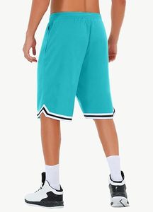 Shorts Bermuda pour homme gris uni, séchage rapide, respirant, protection UV, poches, fermeture à cordon, shorts décontractés en tricot - Product Image 6
