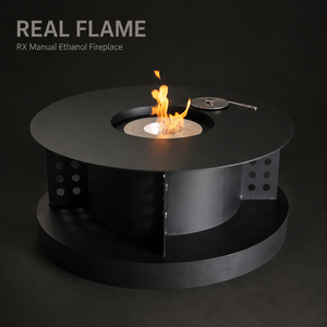 SXFireplace <span class=keywords><strong>Bruciatore</strong></span> per Caminetto a <span class=keywords><strong>Bioetanolo</strong></span> Manuale in Acciaio Inox Rotondo 300 X 105 mm - Product Image 2